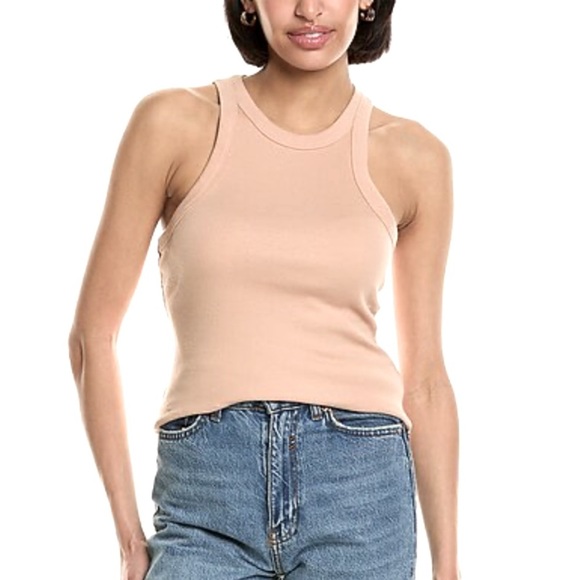 James Perse Tops - James Perse NWT Cutaway Rib Tank Size 2 (M) Tank Top in Blush/Beige